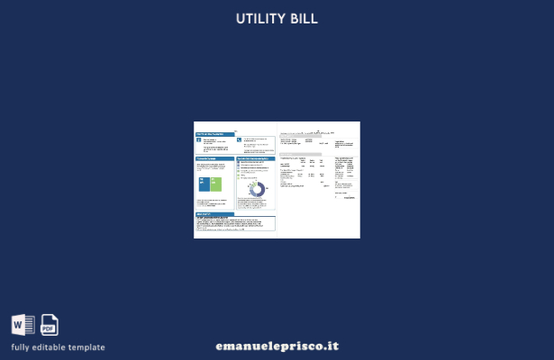 stile verificato Modello di pagine della bolletta energetica del Regno Unito S 1